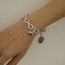 Punk heart geometric lock hollow chain braceletpicture14