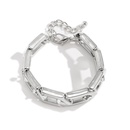 Hiphop simple hexagon widebrimmed braceletpicture17