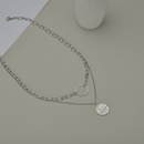 Fashion round brand double circle necklacepicture10
