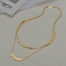 Korean curved brand double layered necklacepicture9