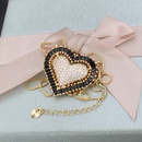 simple color zirconium heartshaped copper hollow necklace pendantpicture11
