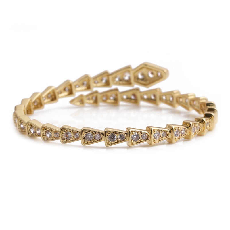 fashion adjustable golden microinlaid zircon bracelet