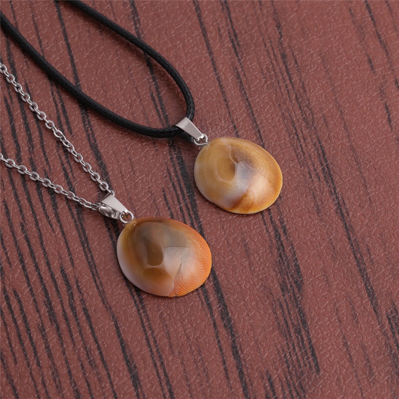 Fashion Snail Stone Pendant Necklace