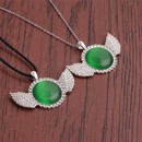Fashion Diamond Opal Wing Pendant Necklacepicture17