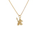 Fashion Copper Plated Real Gold Animal Pendant Necklacepicture8