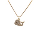 Retro zircon dolphin pendant necklacepicture11