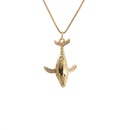 Retro zircon dolphin pendant necklacepicture13
