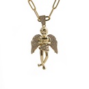 Retro little angel compass pendant necklacepicture8