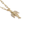 Retro little angel compass pendant necklacepicture9