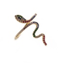 Fashion color inlaid zircon snake opening adjustable ringpicture16