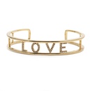 Fashion Letter Love Adjustable Copper Inlaid Zircon Bracelet Setpicture15