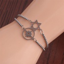 fashion color sixpointed star adjustable stainless steel braceletpicture12