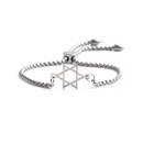 fashion color sixpointed star adjustable stainless steel braceletpicture13