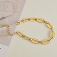trend personality simple stainless steel plated 14k gold braceletpicture16