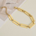trend personality simple stainless steel plated 14k gold braceletpicture22