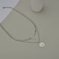 Fashion round brand double circle necklacepicture13