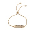 fashion paper clip adjustable colored zircon braceletpicture22