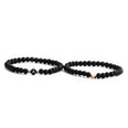 fashion black frosted stone English letters heart bracelet setpicture84
