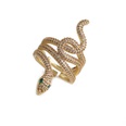 Fashion color inlaid zircon snake opening adjustable ringpicture19