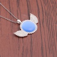 Fashion Diamond Opal Wing Pendant Necklacepicture20