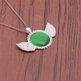 Fashion Diamond Opal Wing Pendant Necklacepicture21