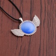 Fashion Diamond Opal Wing Pendant Necklacepicture23
