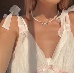 Mode geometrische Perlenlegierung Halskette Großhandel