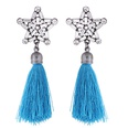 fashion metal bright fivepointed star tassel earringspicture4