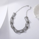 retro exaggerated multilayer hollow matte necklacepicture10