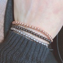 Simple copper bead braided braceletpicture12