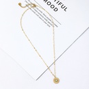 simple personality small sun stainless steel necklacepicture6