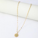 simple personality small sun stainless steel necklacepicture8