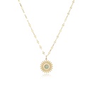 simple personality small sun stainless steel necklacepicture10