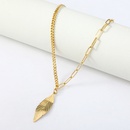 fashion leaf pendant stainless steel necklacepicture7