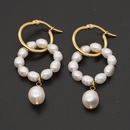fashion freshwater baroque pearl geometric earringspicture8