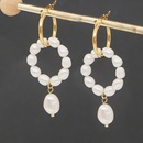 fashion freshwater baroque pearl geometric earringspicture9