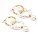 fashion freshwater baroque pearl geometric earringspicture12