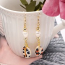 Fashion Leopard Shell Pendant Stainless Steel Pearl Earringspicture15