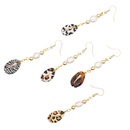 Fashion Leopard Shell Pendant Stainless Steel Pearl Earringspicture16