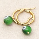 Bohemia Turkish glass eye beads large hoop earringspicture15