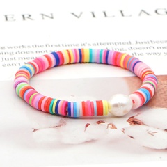 bohemia style color pearl couple bracelet