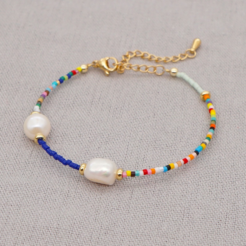 bohemia style handmade adjustable pearl bracelet wholesale