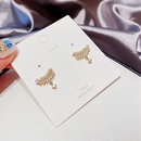 Korean Zircon Pendant Rice Beads Leaf Earringspicture12
