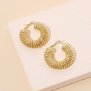 Retro hollow geometric Cshaped earringspicture10
