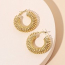 Retro hollow geometric Cshaped earringspicture11