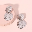 Retro round brand stitching earringspicture14