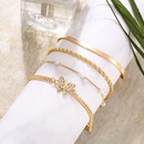 creative simple fashion butterfly twist pearl anklet setpicture10