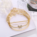 creative simple fashion butterfly twist pearl anklet setpicture11