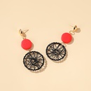 fashion geometric hollow wooden dream catcher earringspicture9