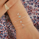 simple butterfly diamond leaf eye flower turquoise bracelet sixpiece setpicture9